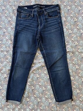 American Eagle Outfitters Dark Indigo Boyfriend Jeans